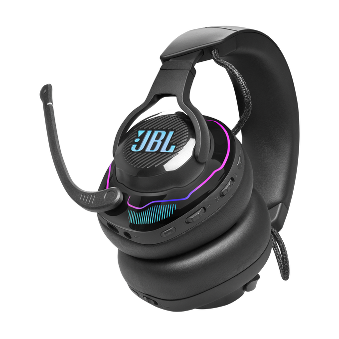 JBL Quantum 910 Wireless - Black - Wireless over-ear performance gaming headset with head  tracking-enhanced, Active Noise Cancelling and Bluetooth - Detailshot 2 image number null